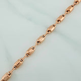 Pulso Rustico 5.5gr / 8 in / 4.52mm Oro Rosa 18K $