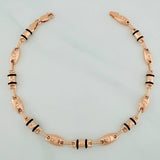 Pulso Rustico Corona 5.2gr / 8 1/4 in / 4.75mm Oro Rosa 18K $