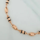 Pulso Rustico Corona 5.2gr / 8 1/4 in / 4.75mm Oro Rosa 18K $