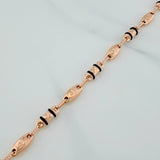 Pulso Rustico Corona 5.2gr / 8 1/4 in / 4.75mm Oro Rosa 18K $