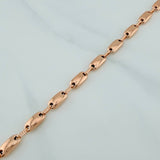 Rustic Barrel Bracelet 5.4 g / 8 1/4 in / 4.35 mm 18K Rose Gold $