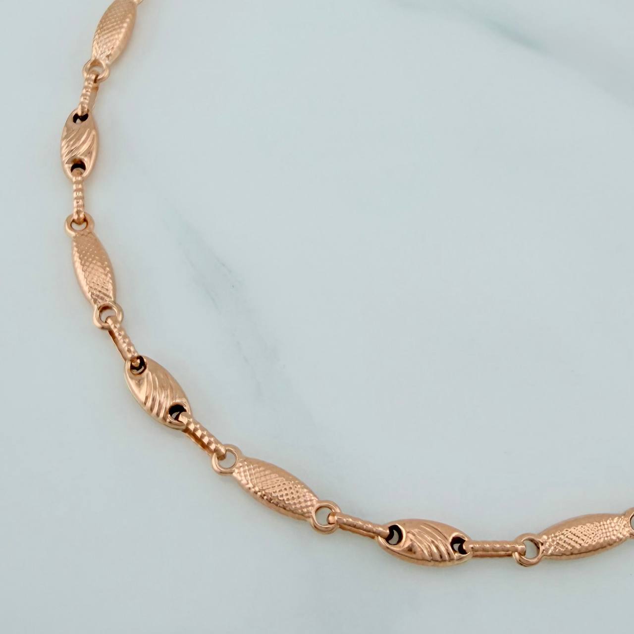Rustic Buoy Cocoon Bracelet 3.95 g / 8 in / 3.65 mm 18K Rose Gold $