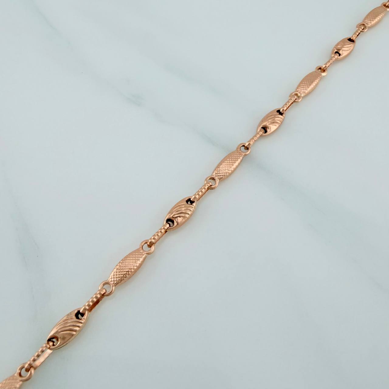 Rustic Buoy Cocoon Bracelet 3.95 g / 8 in / 3.65 mm 18K Rose Gold $
