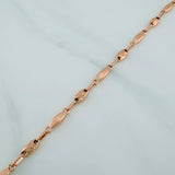 Rustic Buoy Cocoon Bracelet 3.95 g / 8 in / 3.65 mm 18K Rose Gold $