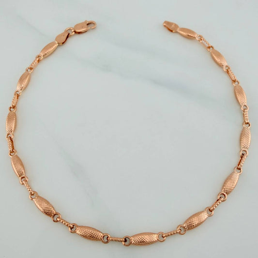 Rustic Cocoon Bracelet 3.9 g / 8 1/2 in / 3.31 mm 18K Rose Gold $