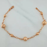 Military Style Bracelet 3.8 g / 7 3/4 in / 5 mm - 8 mm 18K Rose Gold $