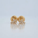 Topos Cruz 0.8gr / 6.3mm Oro Amarillo 18K &
