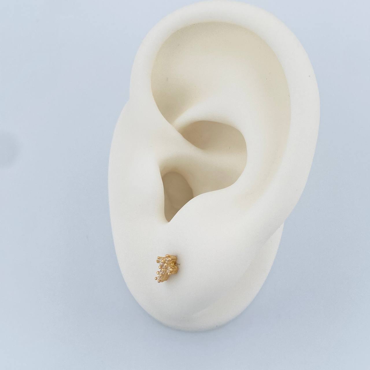 Topos Cruz 0.8gr / 6.3mm Oro Amarillo 18K &