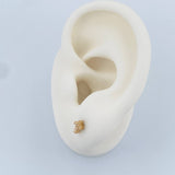 Topos Cruz 0.8gr / 6.3mm Oro Amarillo 18K &