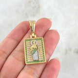Dije Placa San Judas 9.05gr / 4cm / Oro 18K