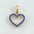 Pendant Double-Sided Heart 1.5gr / 2cm / 18K Gold