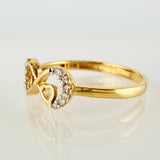 Anillo Infinito Corazon 1.5gr / T6 / Oro Amarillo 18K *