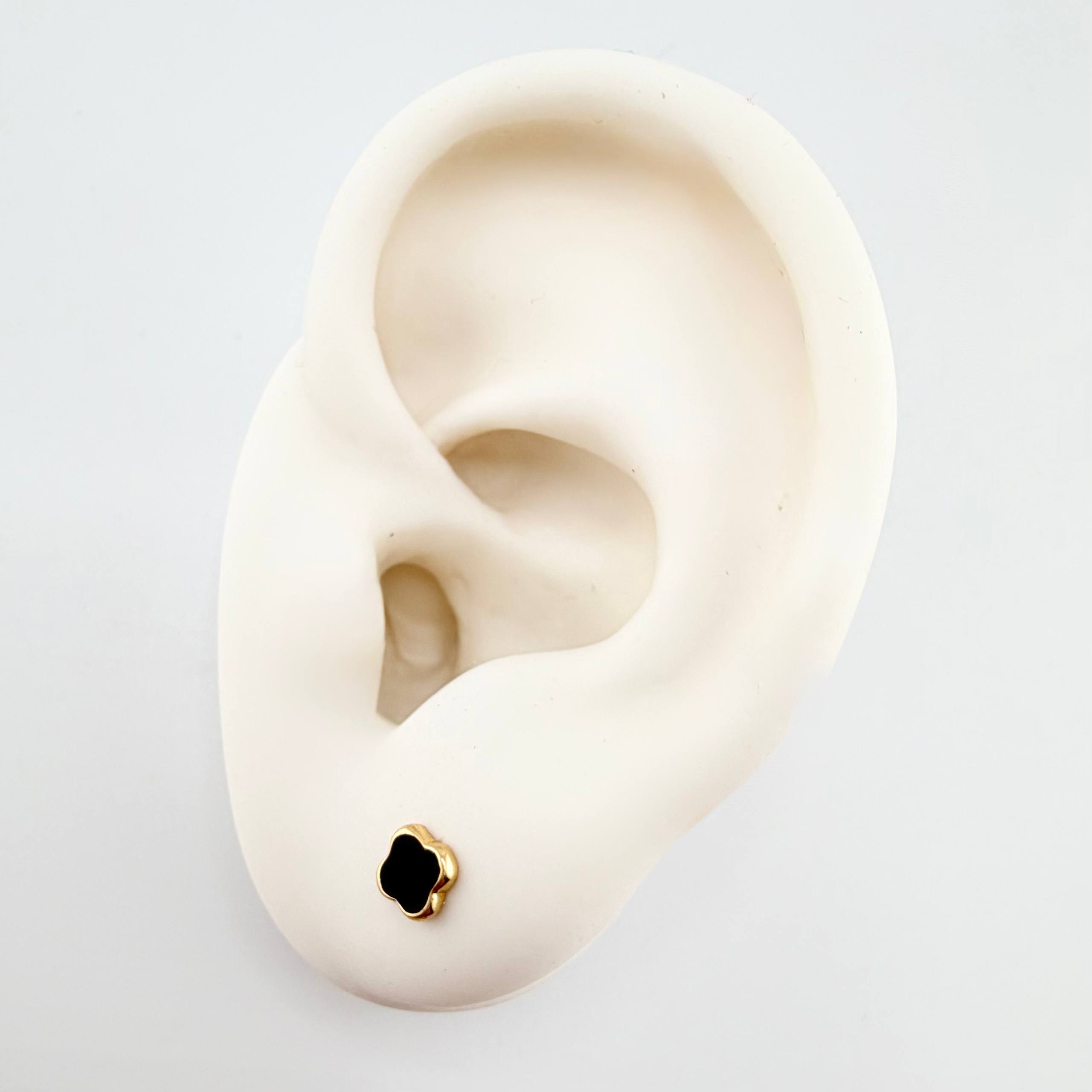 Topos Trebol 0.8gr / 5.3mm Oro Amarillo 18K *