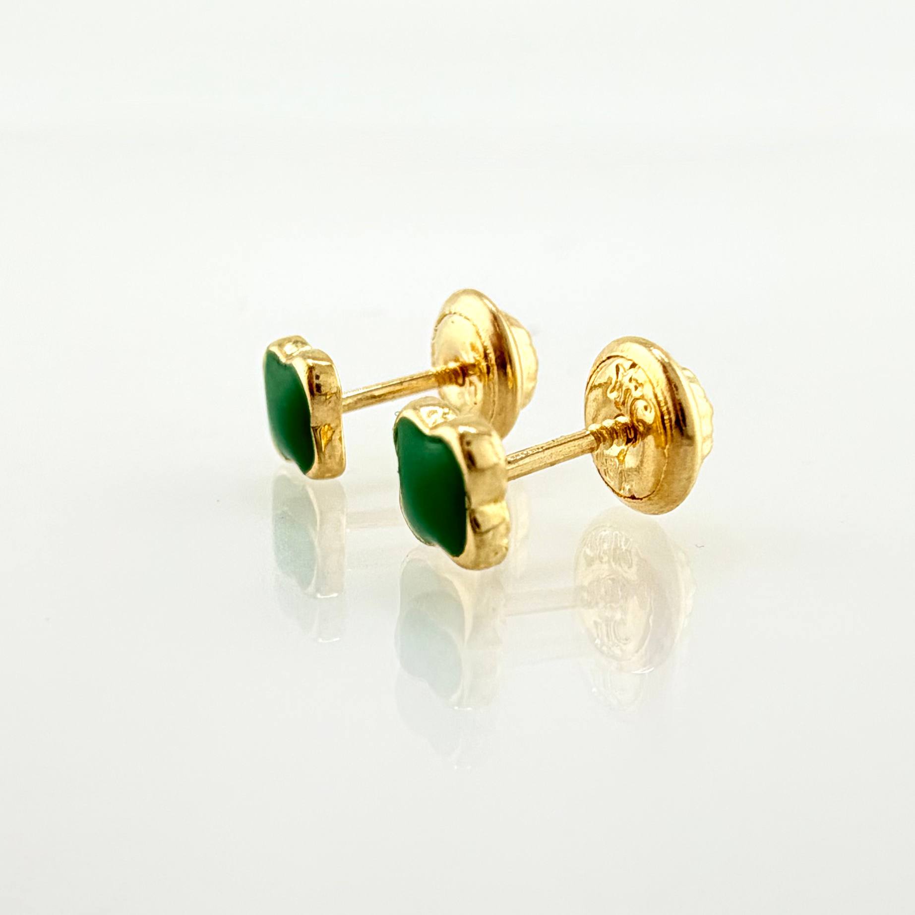 Topos Trebol 0.8gr / 5.4mm Oro Amarillo 18K