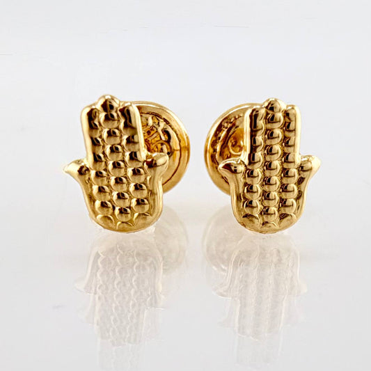 Topos Mano Hamsa 0.55gr / 7.2mm Oro Amarillo 18K *