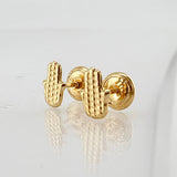 Topos Mano Hamsa 0.55gr / 7.1mm Oro Amarillo 18K