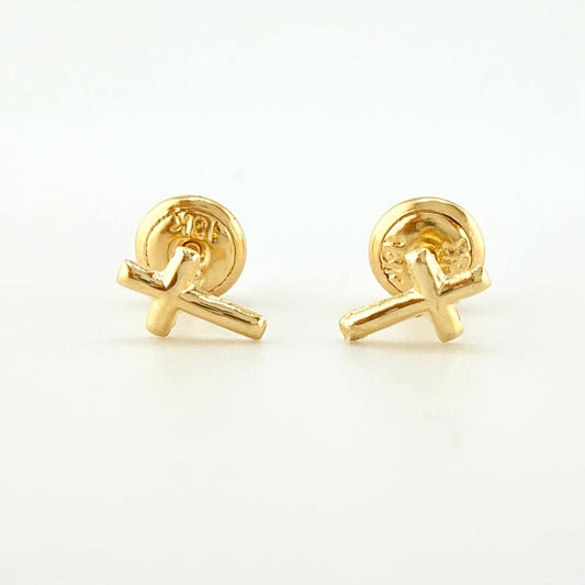 Topos Cruz 0.45gr / 6.9mm Oro Amarillo 18K