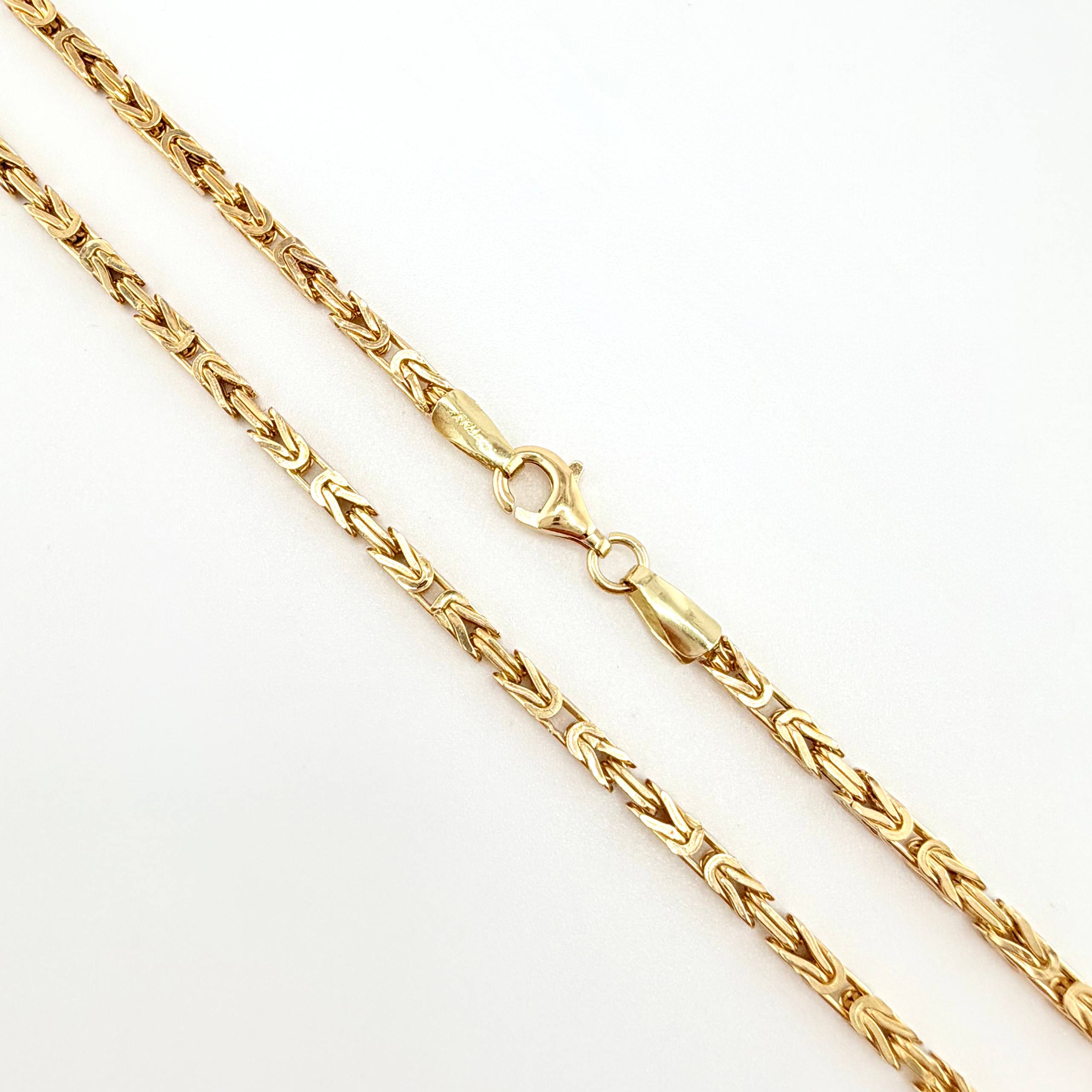 Cadena Peruana 10.9gr / 23 1/2 in / 2.3mm Oro Amarillo +3 18K ©