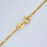 Cadena Figaro 1.1gr / 19 3/4 in / 1.25mm Oro Amarillo +1 18K %