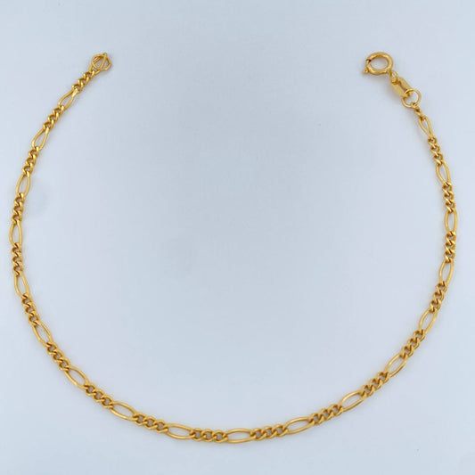 Pulso Figaro 0.85gr / 7 in / 1.95mm Oro Amarillo +1 18K %