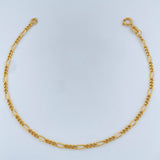 Pulso Figaro 0.85gr / 7 in / 1.95mm Oro Amarillo +1 18K %