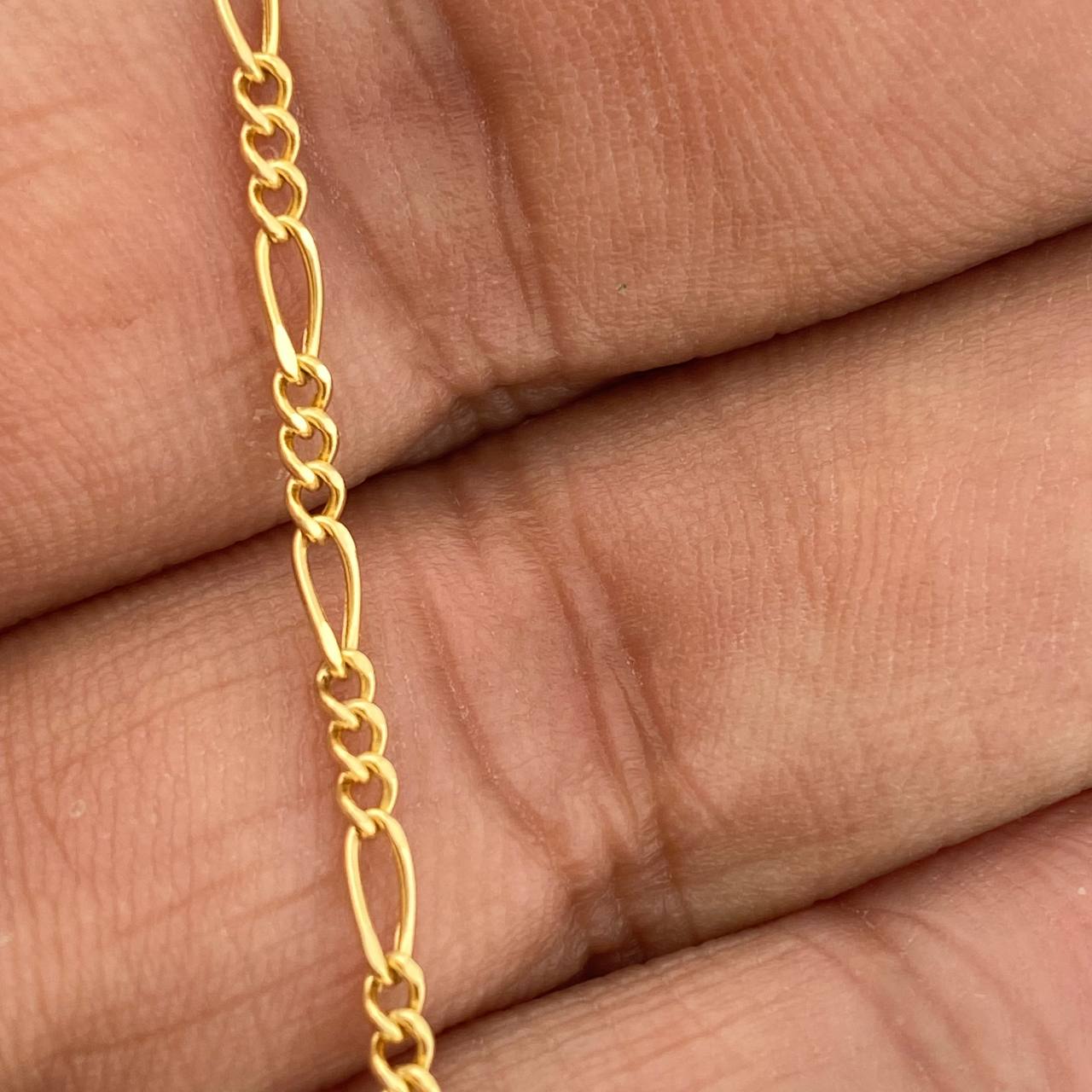 Pulso Figaro 0.85gr / 7 in / 1.95mm Oro Amarillo +1 18K %