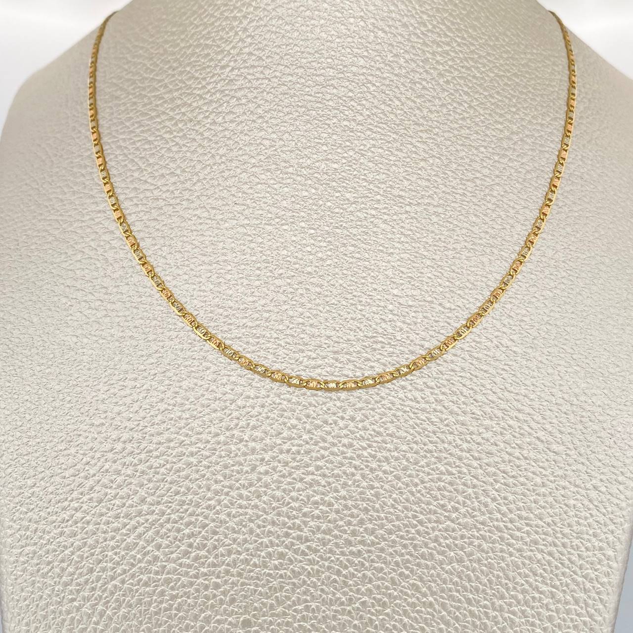 Cadena Escalera 2.75gr / 19 3/4 in / 1.9mm Tres Oros +3 18K %