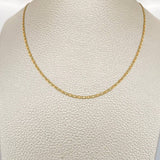 Cadena Escalera 1.6gr / 15 3/4 in / 1.6mm Tres Oros +3 18K %