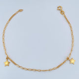 Pulso Espiga Estrellas 1.95gr / 7 1/2 in / Oro Amarillo +3 18K %