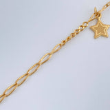 Pulso Espiga Estrellas 1.95gr / 7 1/2 in / Oro Amarillo +3 18K %