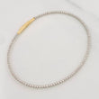 Diamond Cut Hoop Bracelet 2.55 g / 6 3/4 in / 1.65 mm 18K White Gold