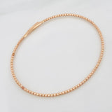 Pulso Aro Diamantado 2.7 g / 6 3/4 in / 1.65 mm Oro Rosa 18K