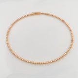 Pulso Aro Diamantado 2.7 g / 6 3/4 in / 1.65 mm Oro Rosa 18K