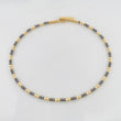 Diamond Cut Hoop Bracelet 2.85 g / 6 3/4 in / 1.65 mm Two-Tone Black Yellow 18K Gold