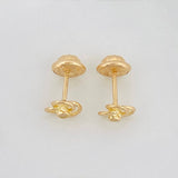 Topos Flor Espiral 0.75 g / in / 5.7 mm Oro Amarillo 18K