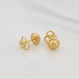 Topos Flor Espiral 0.75 g / in / 5.7 mm Oro Amarillo 18K