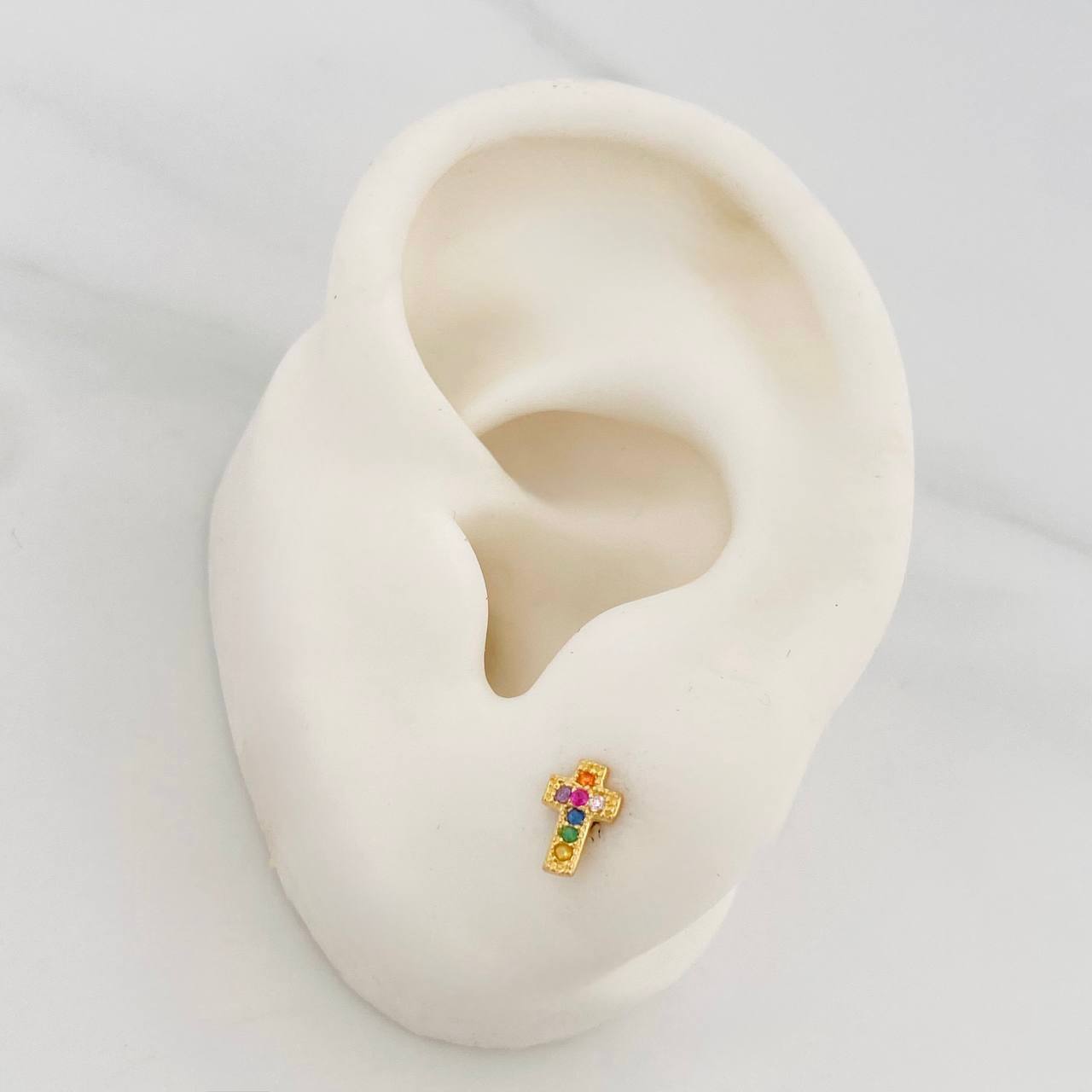 Topos Cruz 0.8 g / in / 6.92 mm Oro Amarillo 18K