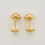 Stud Earrings Hamsa Hand 0.8 g / in / 6.6 mm Yellow Gold 18K