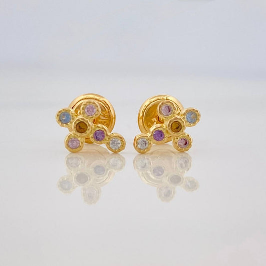 Topos Cruz Tupida 0.95 g / in / 7.9 mm Oro Amarillo 18K