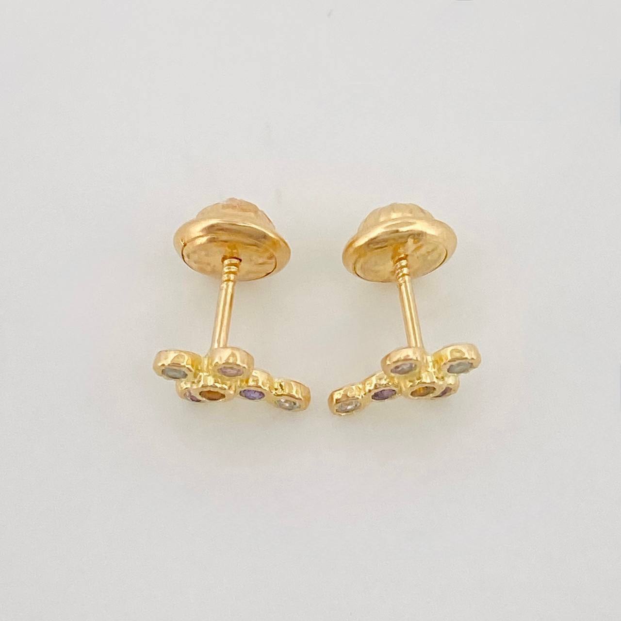 Topos Cruz Tupida 0.95 g / in / 7.9 mm Oro Amarillo 18K