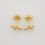Topos Cruz Tupida 0.95 g / in / 7.9 mm Oro Amarillo 18K