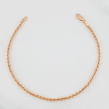 Pulso Lazo 1.5g / 19.3cm / 2.15mm Oro Rosa 18K