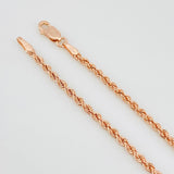 Pulso Lazo 1.5g / 7 1/2 in / 2.15mm Oro Rosa 18K