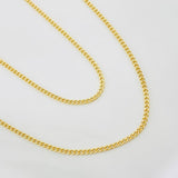 Cuban Links 2g / 24 in / 1.3mm 18K Yellow Gold