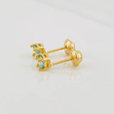 Topos Cuatro Garras Moisanita 3.3 qts 1.2g / in / 4.5mm Oro Amarillo 18K