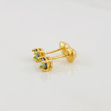 Topos Cuatro Garras Moisanita 33 pts 1.2g / in / 4.5mm Oro Amarillo 18K