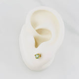 Topos Cuatro Garras Moisanita 33 pts 1.2g / in / 4.5mm Oro Amarillo 18K