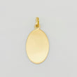 Pendant Oval Plate 0.8g / 1 in Yellow Gold 18K