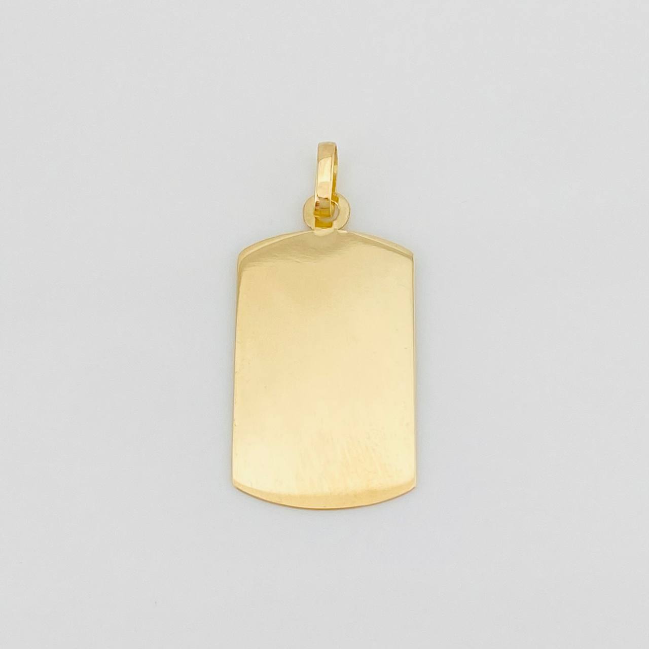 Oval Rectangular Pendant Plate 1g / 1 in 18K Yellow Gold