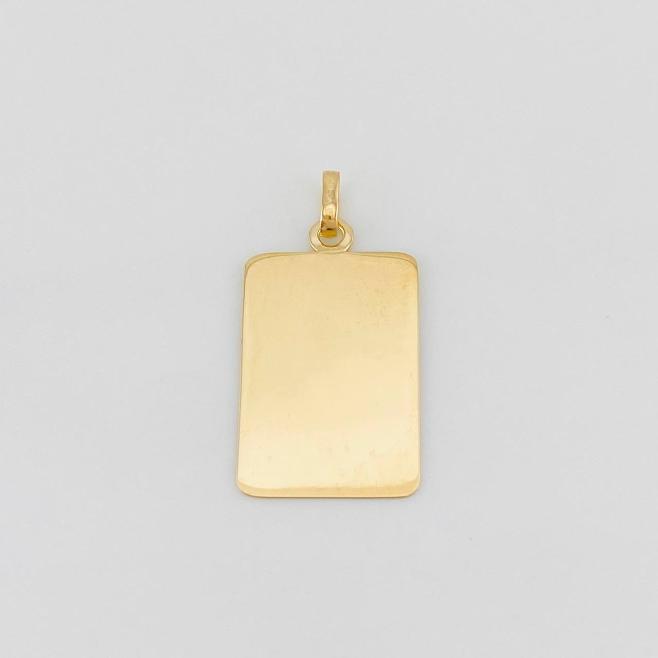 Pendant Square Plate 1.1g / 1 in Yellow Gold 18K